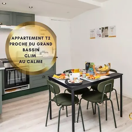 L'abreuvoir Cosy Climatise - A 2 Pas Du Grand Bassin Apartmán *