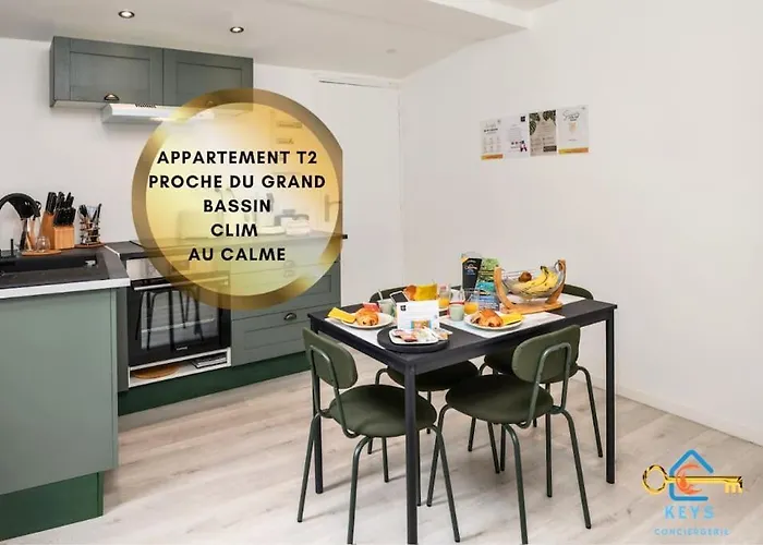 L'abreuvoir Cosy Proche Grand Bassin Avec Clim Apartament *